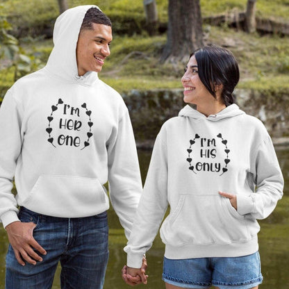 Valentine Gift: Matching Set for Couples - I'm Her One & I'm His Only - 4Lovebirds