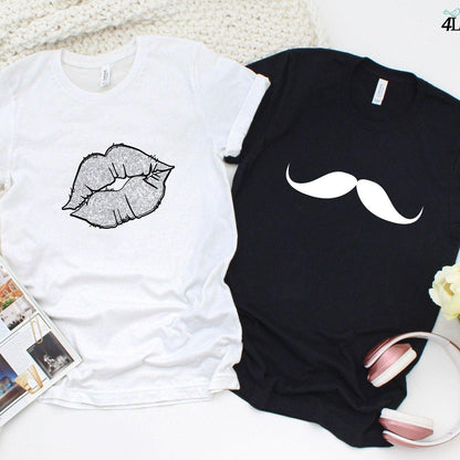 Valentine's Day Matching Set: Lipstick Mustache, Honeymoon Outfit & More! - 4Lovebirds