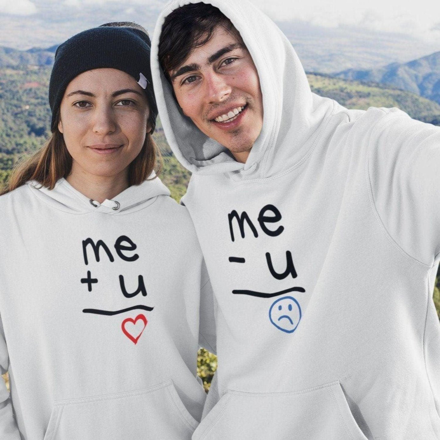 Valentine's Matching Set: Equation of Love Hoodie & Lovers T-shirt, Gift for Couples - 4Lovebirds