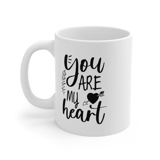 You are my heart Mug, Lovers matching Mug, Gift for Couples, Valentine Mug, Boyfriend / Girlfriend Mug, Cute Mug - 4Lovebirds