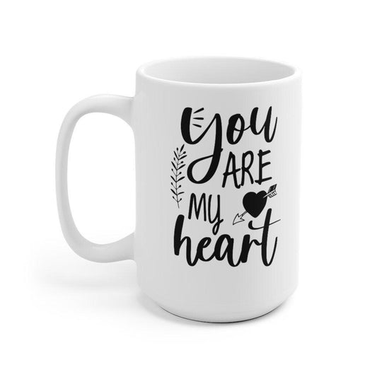 You are my heart my life my one and only thought Mug, Lovers matching Mug, Gift for Couples, Valentine Mug, Cute Mug - 4Lovebirds