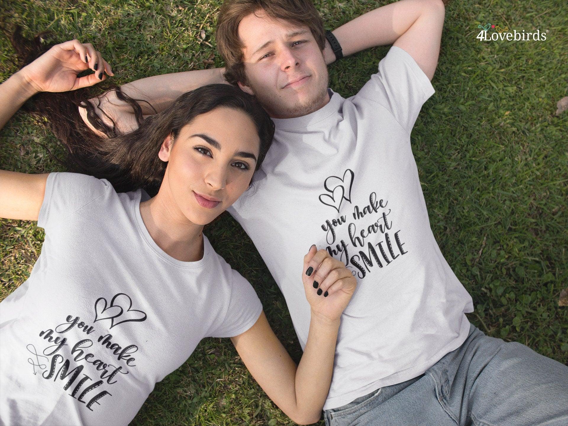 Couple Shirts Girlfriend T Shirt For Boyfriend You Make My Heart